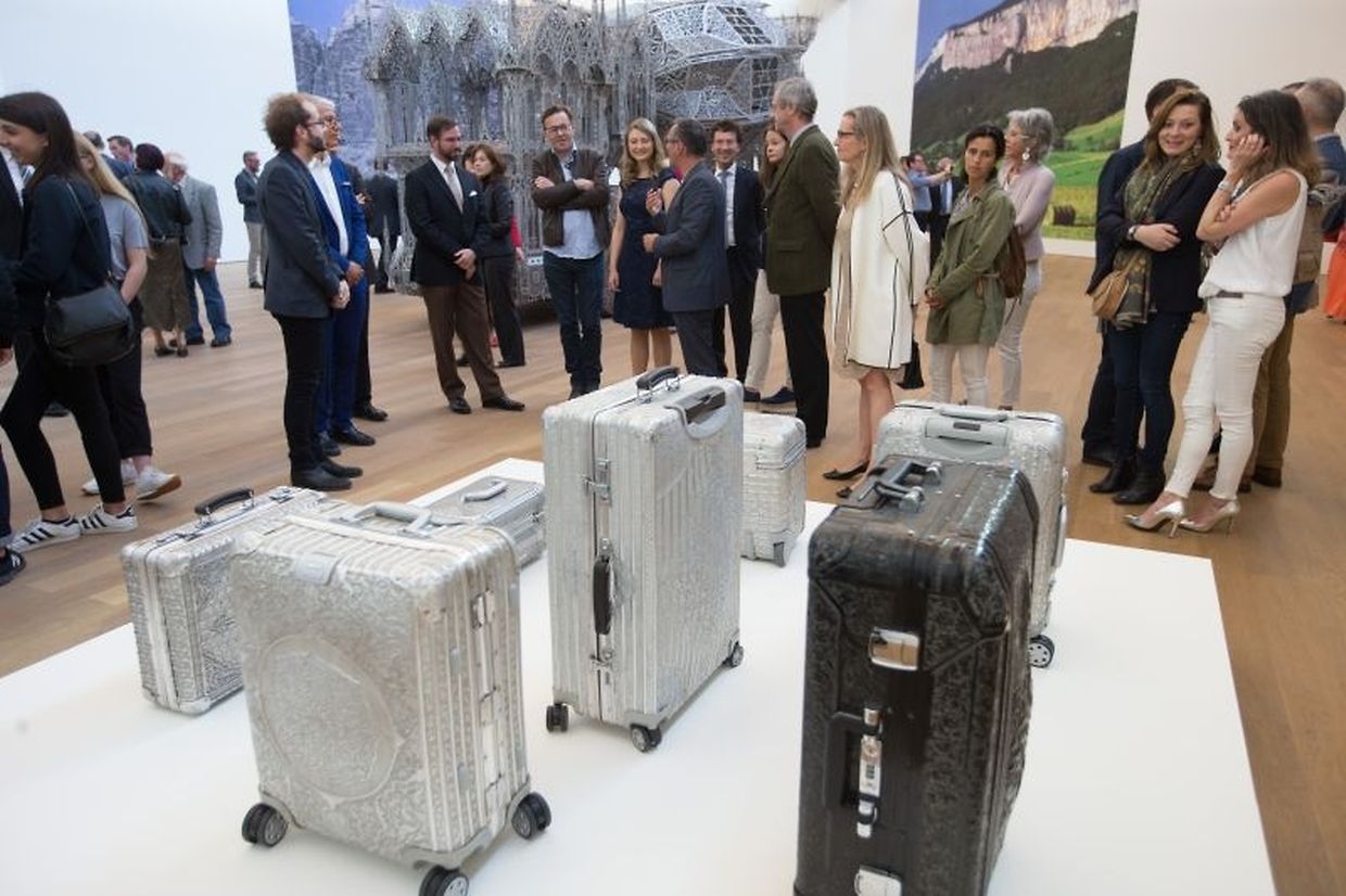 Vernissage der Wim Delvoye-Ausstellung im Mudam.