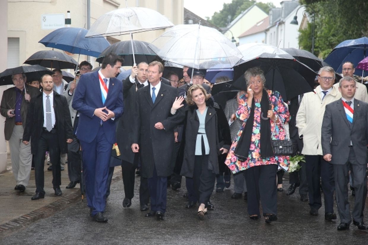 Das großherzogliche Paar in Bad Mondorf.