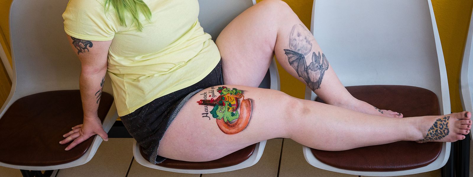 Saarländerin mit Wurst und MaggiTattoo