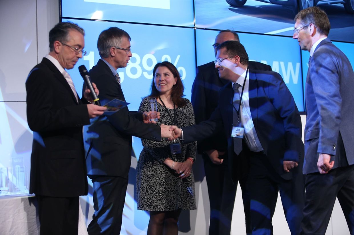 Petz Sandt, Romain Hoffmann, Myriam Muzzolini, Alex Stoffels, Rainer Meyer und Christophe Weerts.