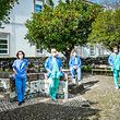 Reportagem fotográfica com equipas medicas e de enfermagem que vieram do Luxemburgo para o Hospital de Evora, em Portugal. Estas equipas vieram dar apoio aos profissionais de saúde desta unidade hospitalar no combate a COVID-19@Rodrigo Cabrita 
