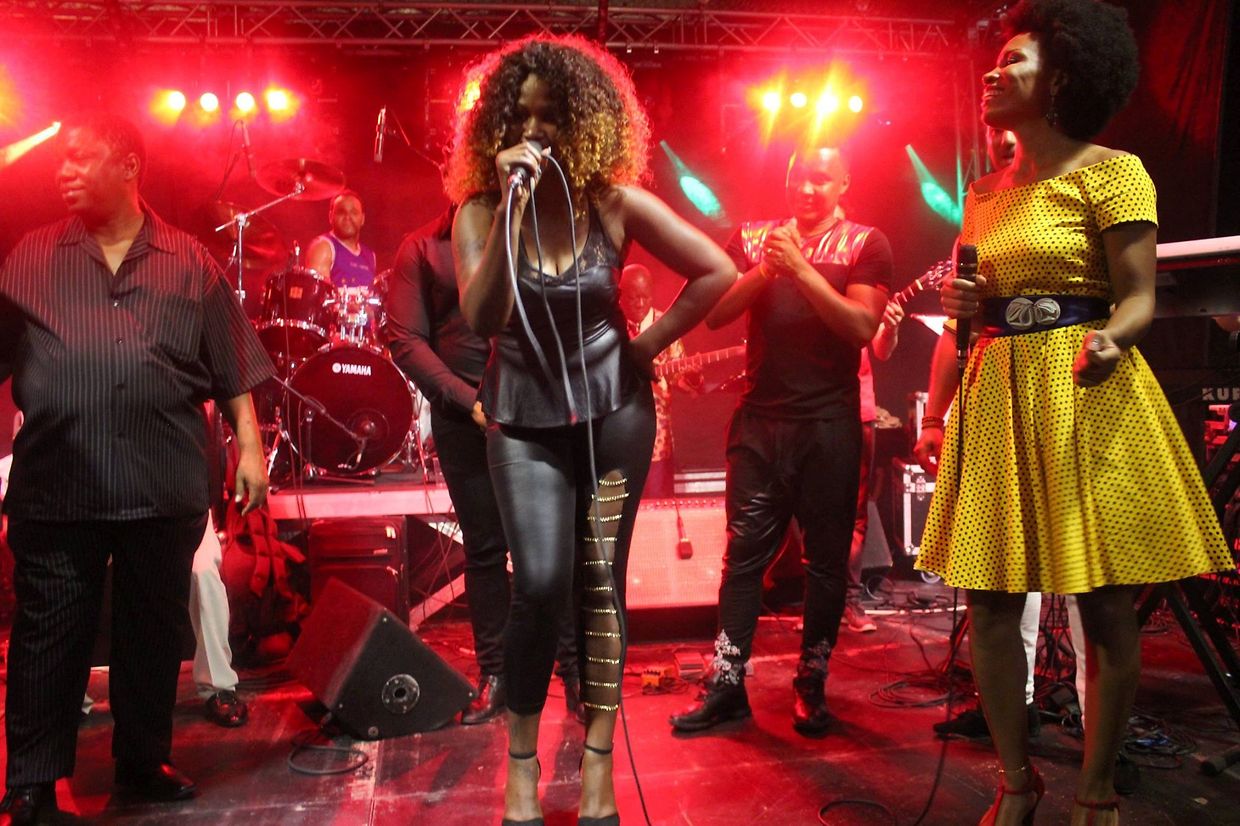 A cantora Gama também subiu ao palco
