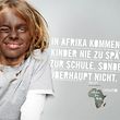Blackfacing - hier in einer Unicef-Anzeige.