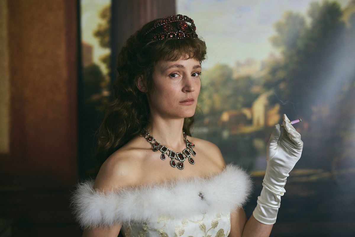 Luxembourgish actress Vicky Krieps as Austrian empress Sisi in Corsage, a film which did not make it on the short list for the Oscars after a child pornography scandal involving lead actor Florian Teichtmeister.