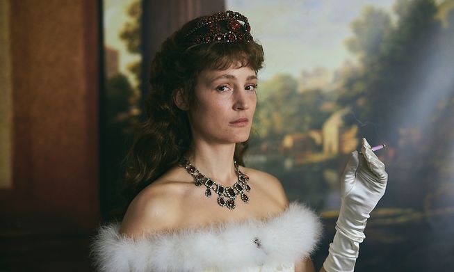 Vicky Krieps as Austrian empress Sissi in "Corsage", which has been long-listed for an Oscar