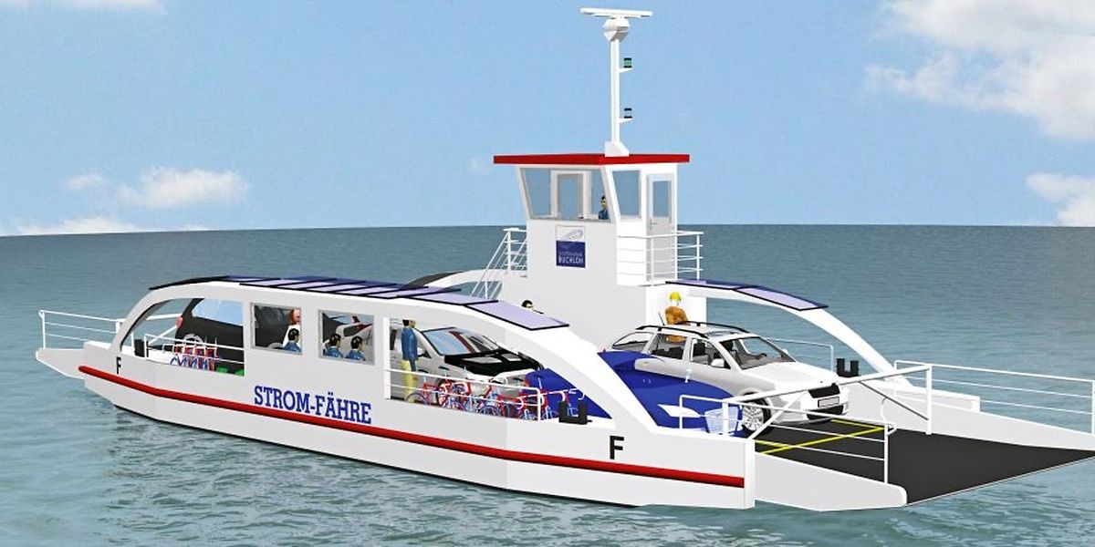 So in etwa wird die neue Moselfähre mit Elektroantrieb aussehen. 
