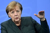 dpatopbilder - 19.01.2021, Berlin: Bundeskanzlerin Angela Merkel (CDU) spricht während der Pressekonferenz im Bundeskanzleramt zu den Ergebnissen der Bund-Länder-Beratungen zu den weiteren Corona-Maßnahmen. Der bis Ende Januar befristete Lockdown zur Eindämmung der Corona-Pandemie in Deutschland wird bis Mitte Februar verlängert. Foto: Filip Singer / Pool/epa/Pool/dpa +++ dpa-Bildfunk +++