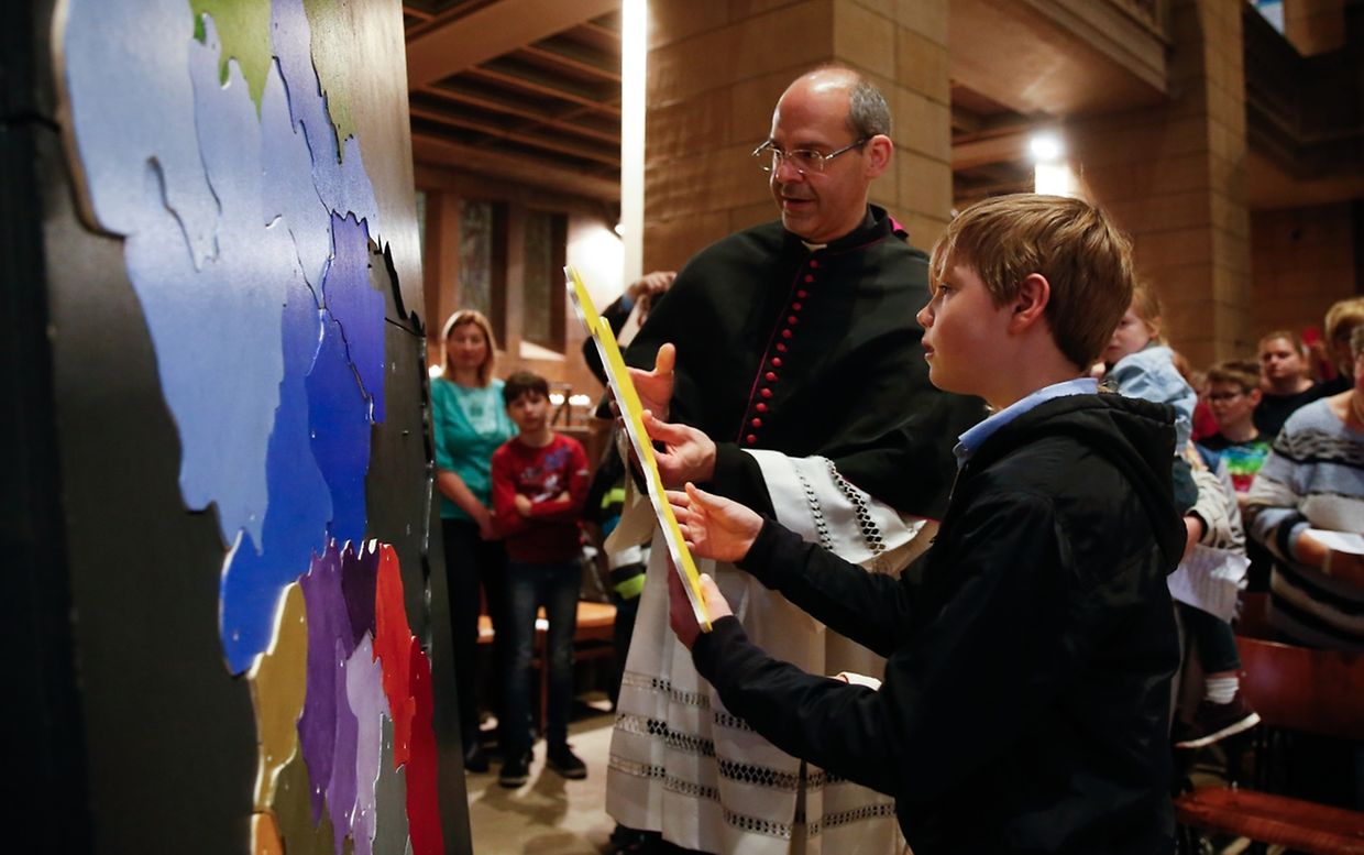 Messe für die neue Pfarrei "Regioun Iechternach Saint-Willibrord"