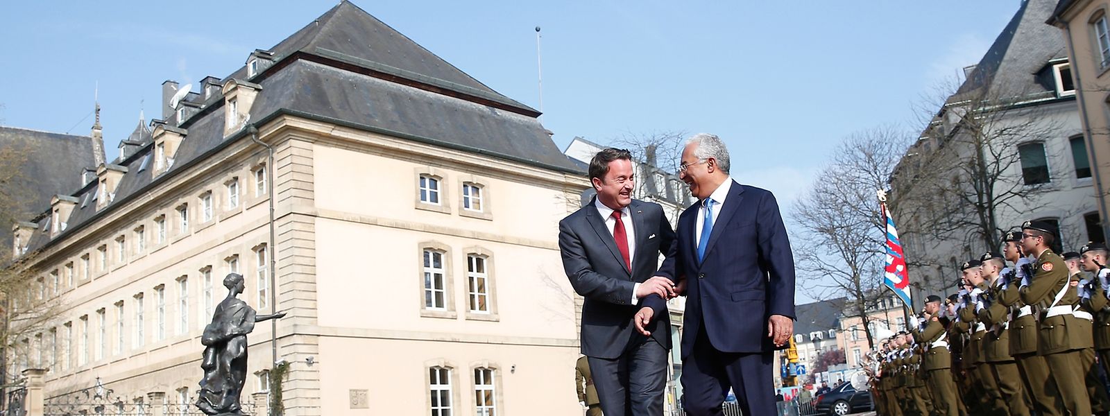 In bester Laune: Xavier Bettel und António Costa.