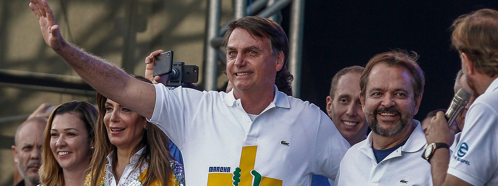 Jair Bolsonaro bei einer Wahlkampfveranstaltung.