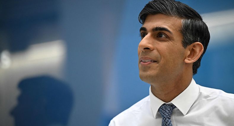 Britain's Prime Minister Rishi Sunak speaks during a Q&A at Teesside University in Darlington, north-east England, on January 30, 2023. (Photo by Oli SCARFF / POOL / AFP)