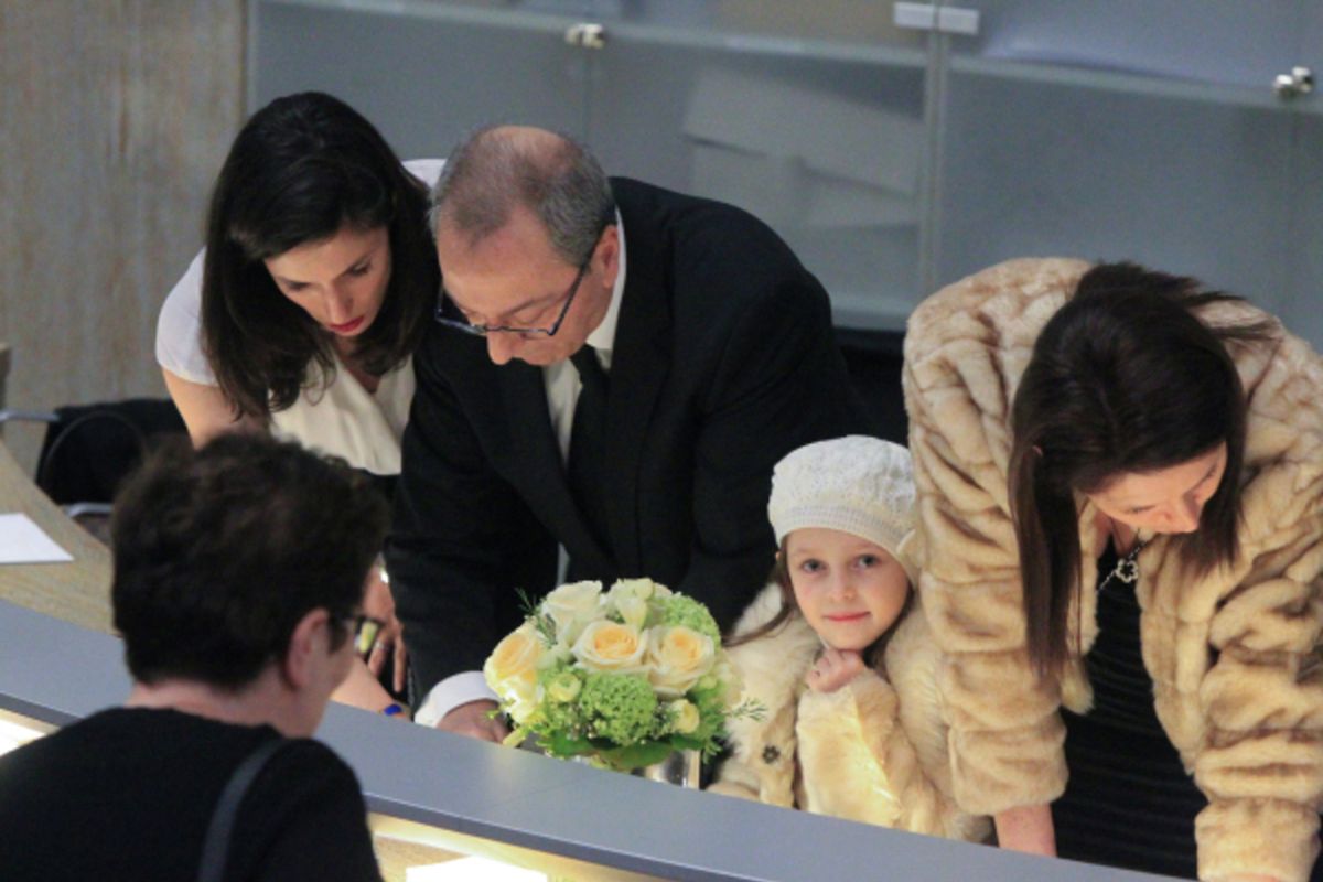 Feierliche Gedenkzeremonie in der Philharmonie für die Holocaust-Opfer.