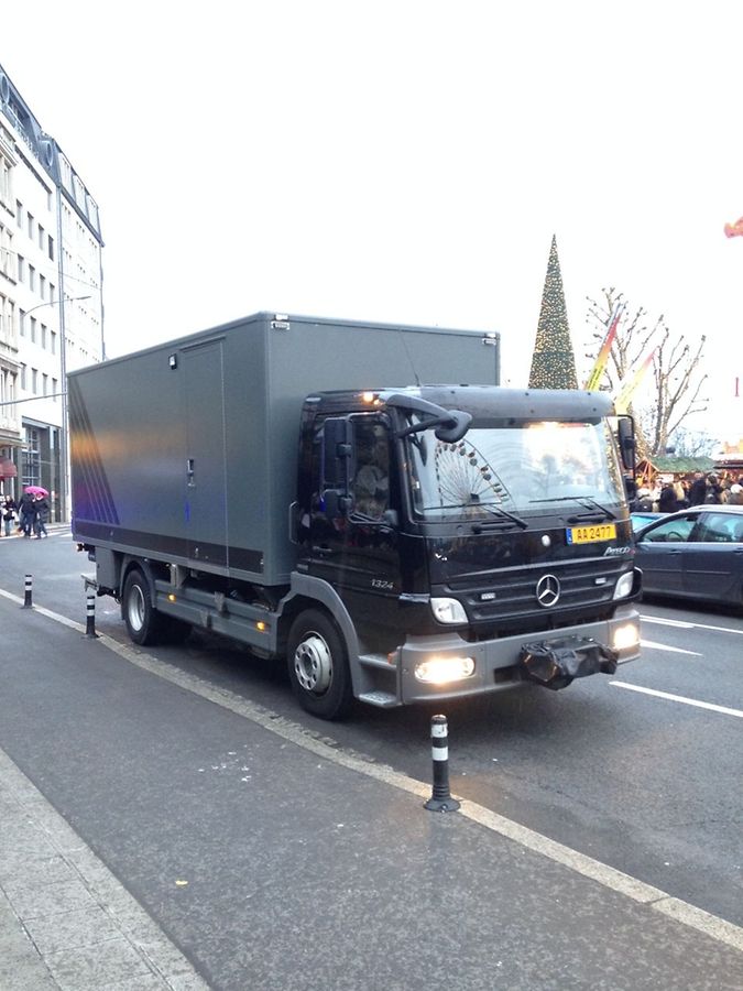 Die Minenräumtruppe der Polizei war vor Ort.