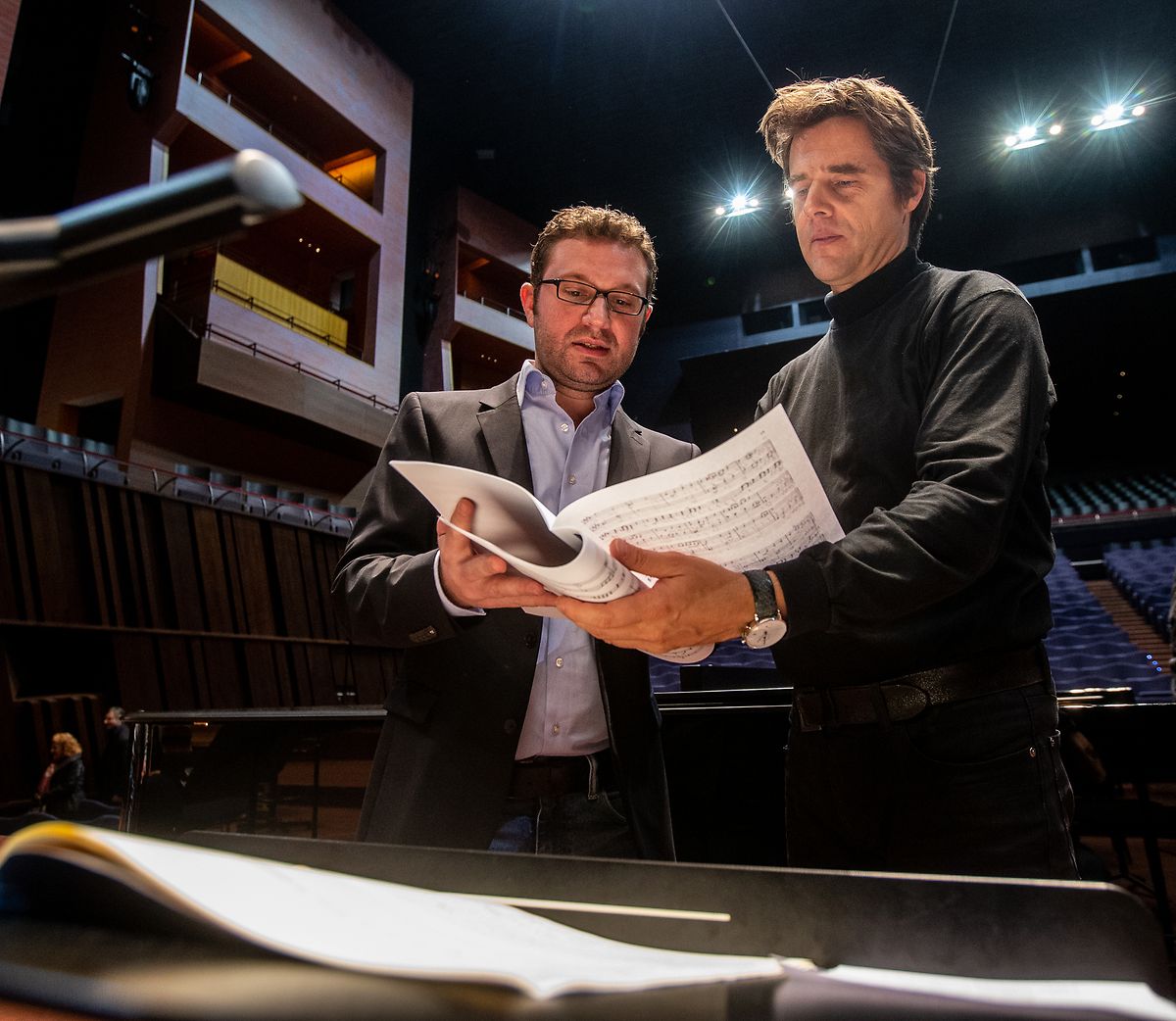 Kultur,ITV Marco Battistella,Tontechniker in der Philharmonie. Foto:Gerry Huberty