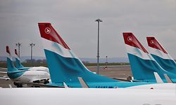 die Luxair Boeingflotte fast gänzlich am Boden / Foto: Serge Braun