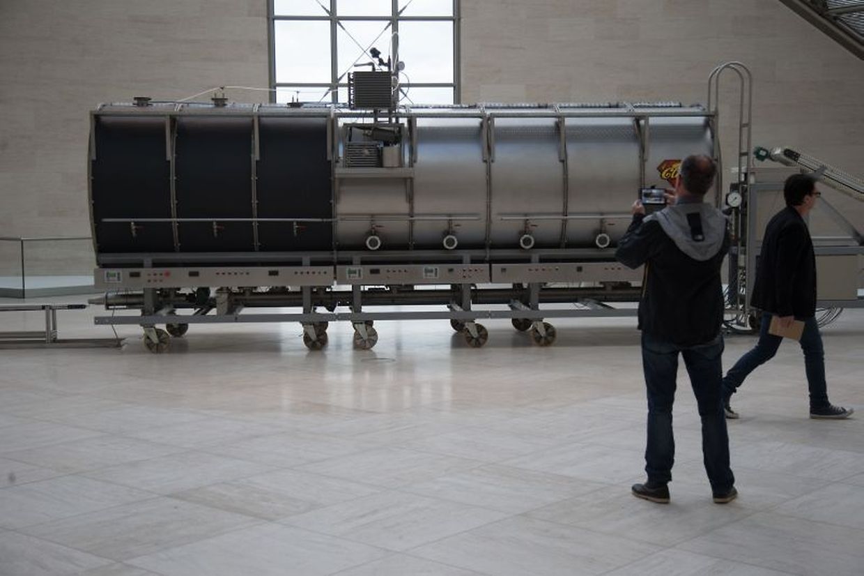 Vernissage der Wim Delvoye-Ausstellung im Mudam.