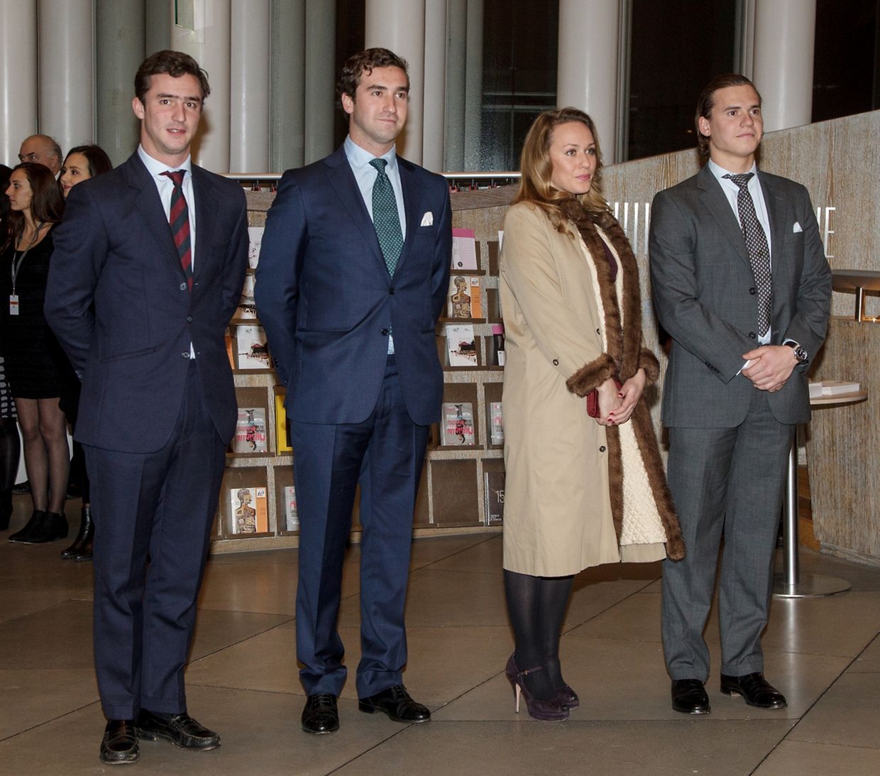 Prinz Wenceslas von Nassau , Prinz Constantin von Nassau, Prinzessin Marie Gabrielle von Nassau und Prinz Carl Johann von Nassau.