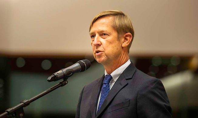 Pēteris Zilgalvis was sworn in as a judge at a ceremony at the EU's General Court on Monday