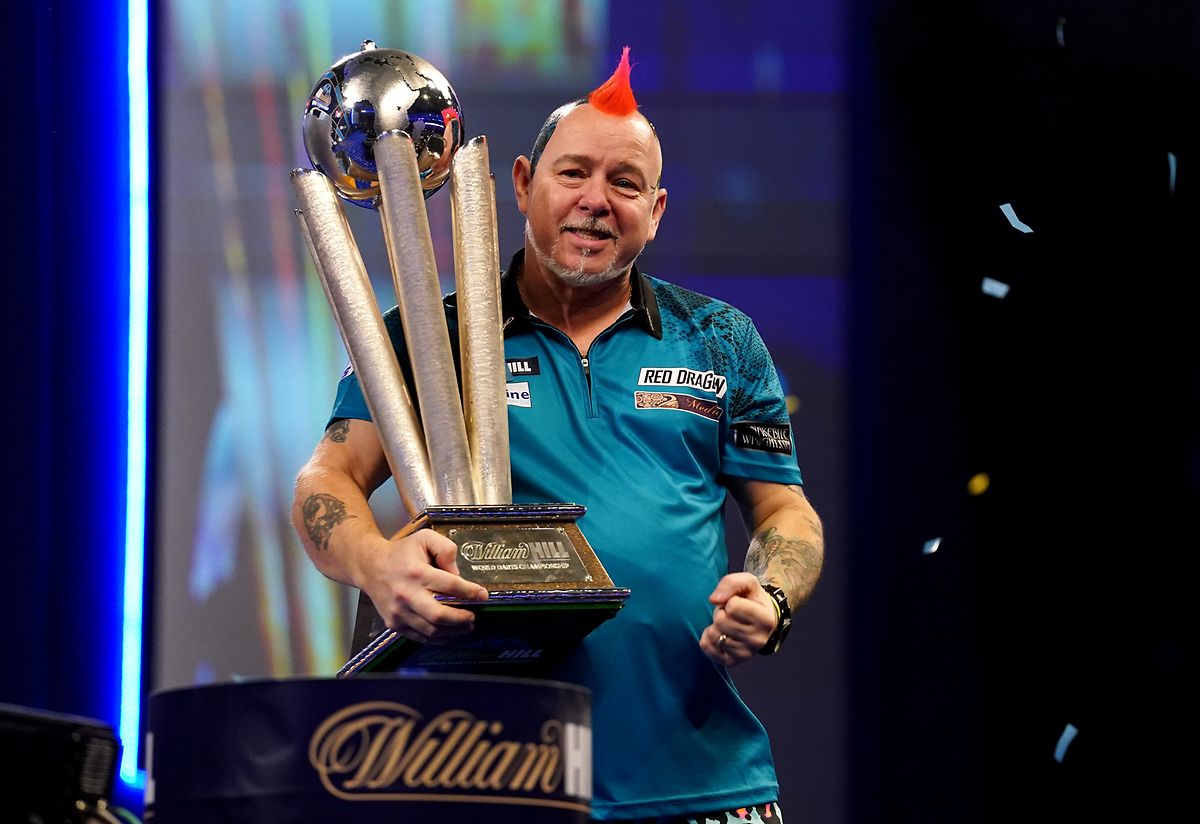 Paradiesvogel Peter Wright ist im Ally Pally der Gejagte
