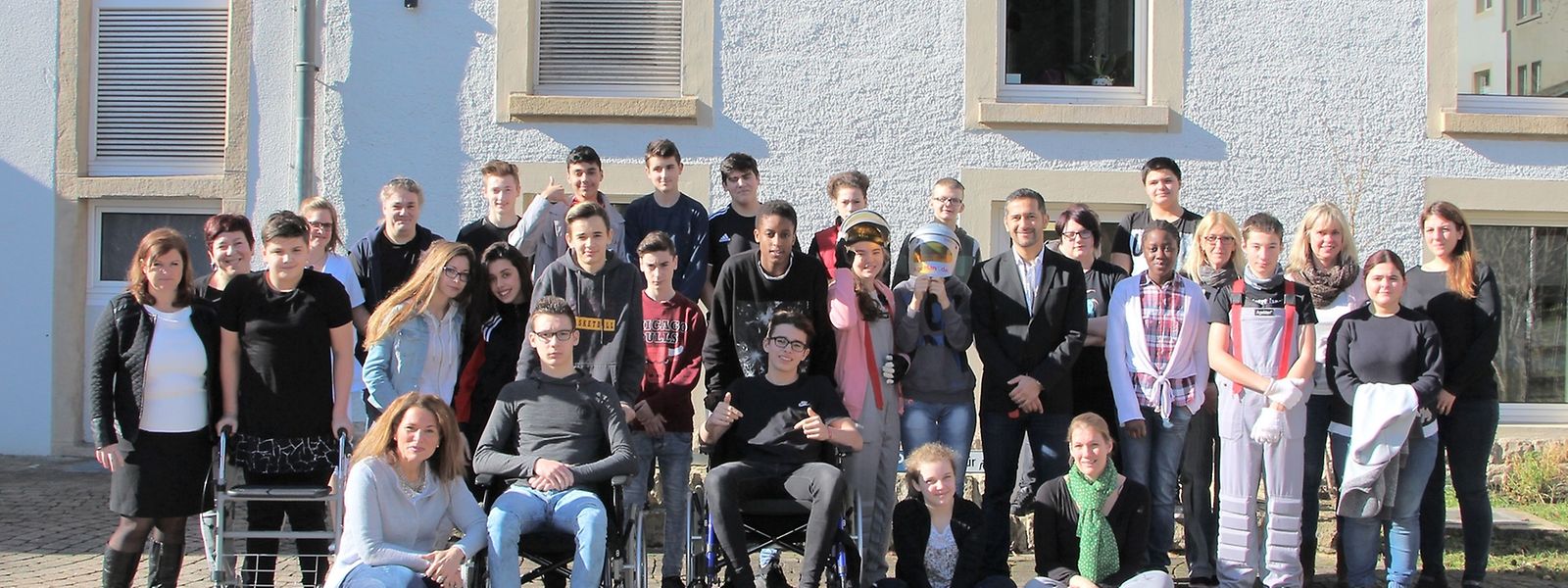 25 Schüler des „Lënster Lycée“, im Alter von 14 bis 16 Jahren, beteiligen sich an dem Projekt.