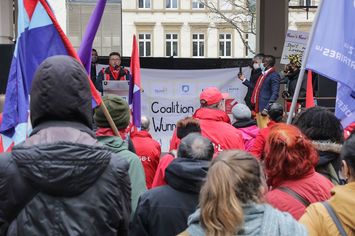 Am Samstag wurde in Luxemburg für das Recht auf Wohnen demonstriert.