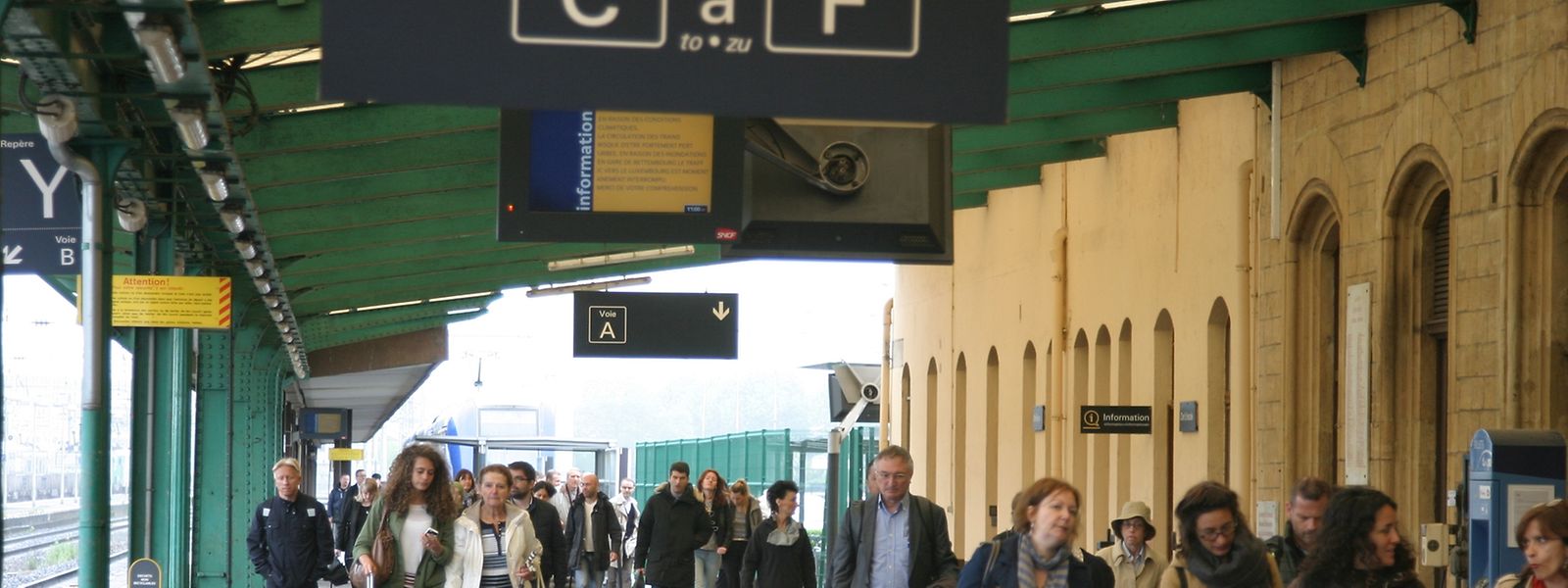 Les trains au départ de Thionville vers Luxembourg le matin sont les plus impactés 
