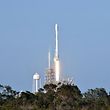 Space X's Falcon 9 rocket lifts off from space launch complex 39A at Kennedy Space Center, Florida on March 30, 2017, with an SES communications satellite.  
SpaceX blasted off a recycled rocket for the first time on, using a booster that had previously flown cargo to the astronauts living at the International Space Station. / AFP PHOTO / BRUCE WEAVER