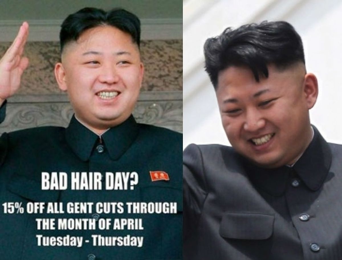 North Korea officials target London salon over Kim haircut ad