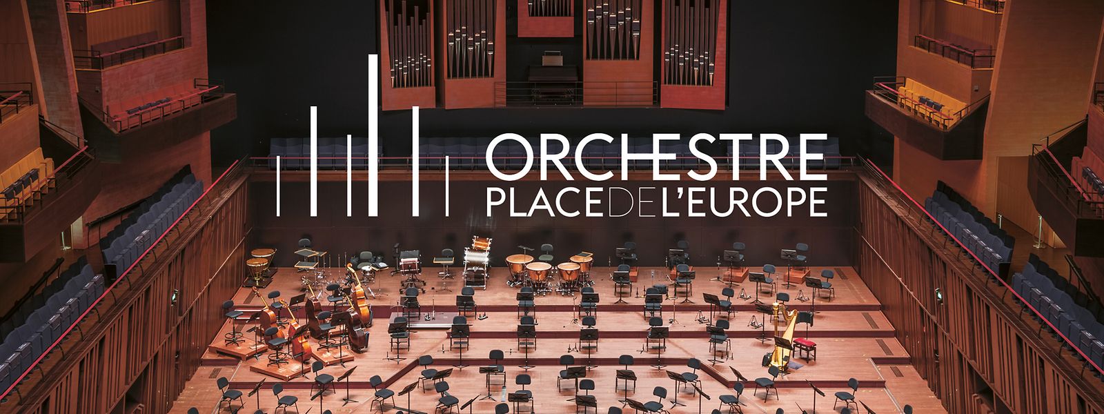Das Logo des neuen Orchesters erinnert an die Säulen der Philharmonie.