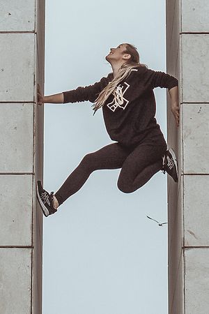 Lynn Jung während eines Trainings in Lissabon. 