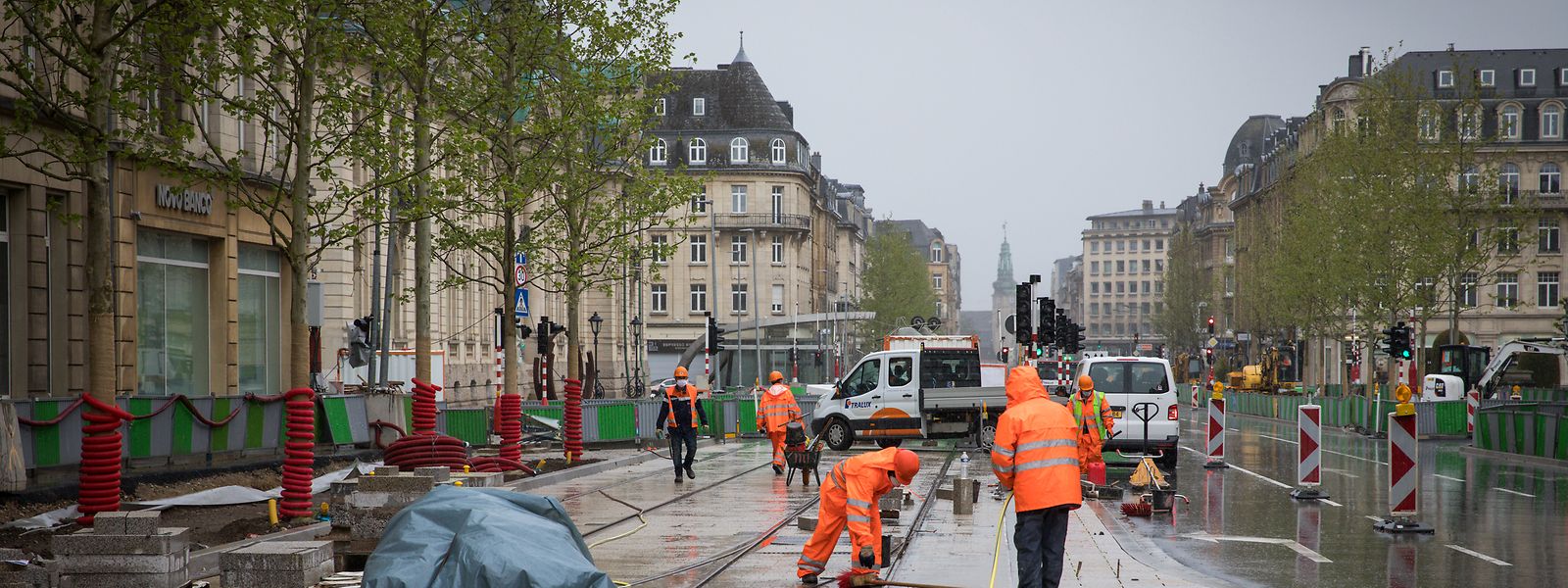 Der Teilabschnitt Pont Adolphe – Place de Paris befindet sich auf der Zielgeraden. Diese Woche werden die letzten Bäume gepflanzt. 