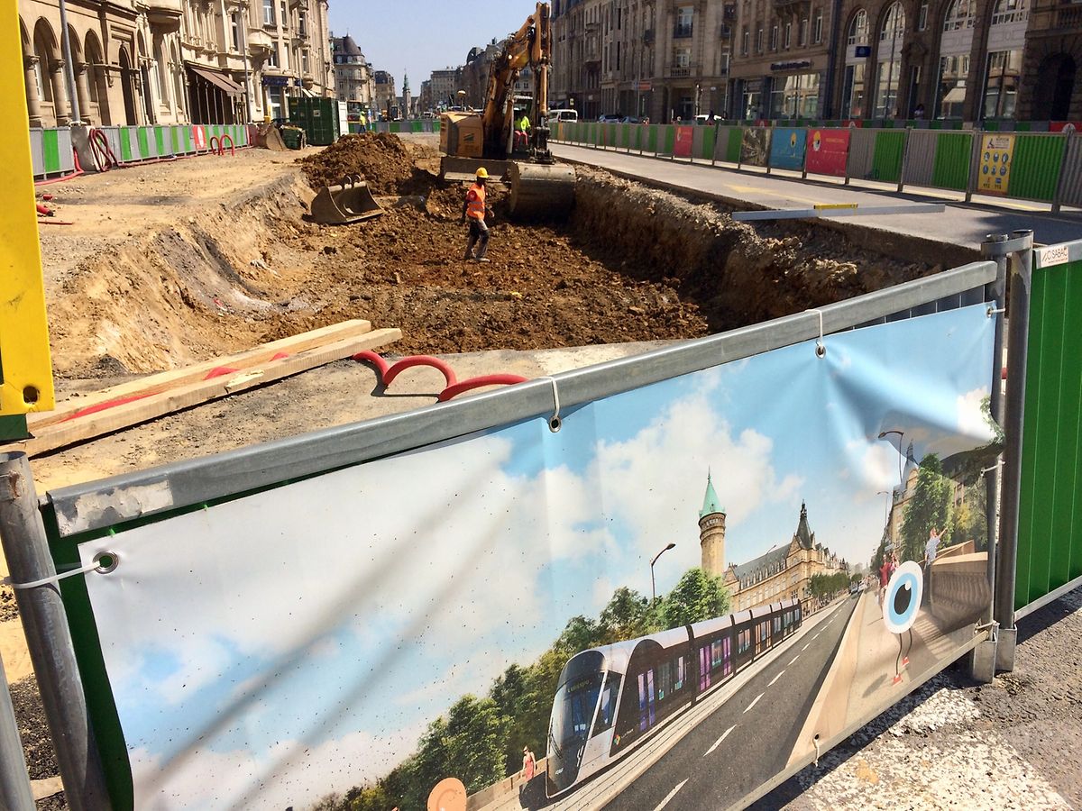 Les seules inquiétudes sur l'avancement du chantier concernent actuellement le Boulevard Royal.