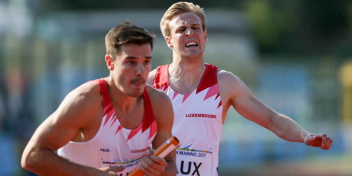 Vincent Karger et Olivier Boussong ont apporté un moment d'émotion particulier en apportant leur écot à la victoire dans le relais 4x400 m.