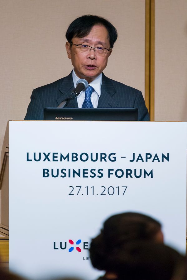 Yoshio Sato, Präsident der japanischen Patronatsvertretung Keidanren.
