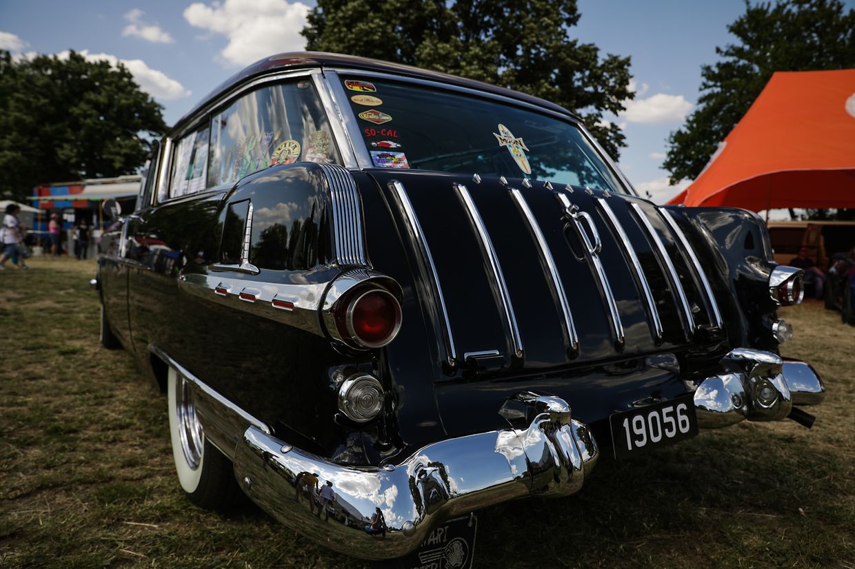 Noch bis Sonntag sind die US-Boliden in Stadtbredimus zu bestaunen.
