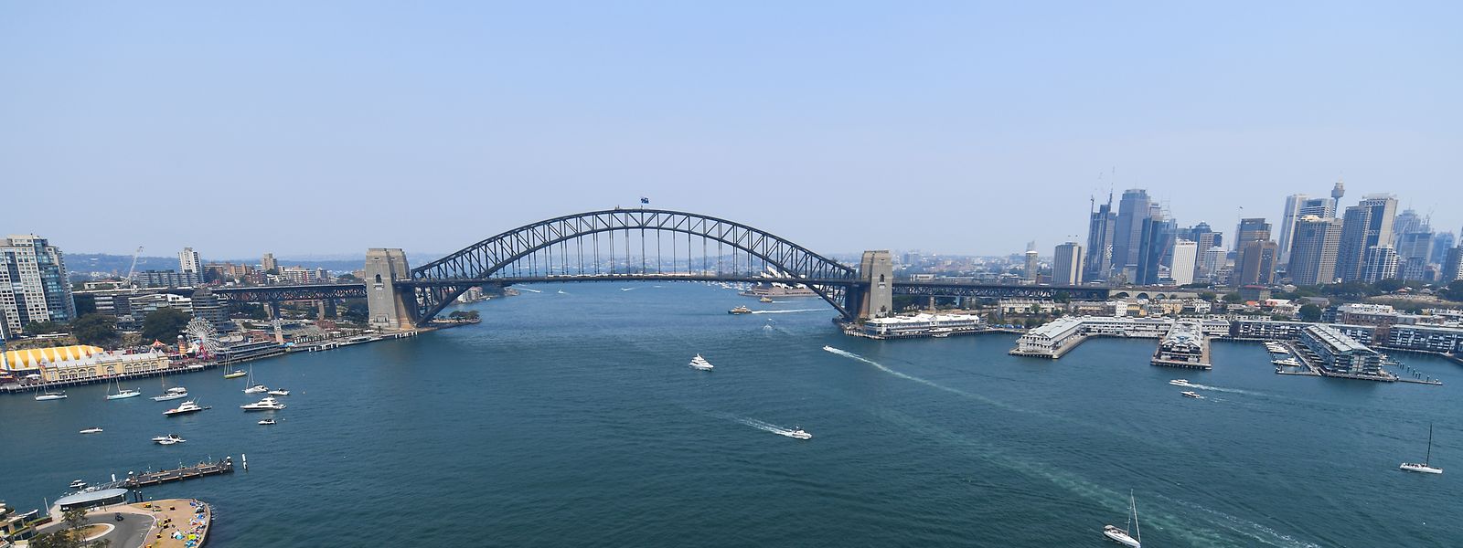 Auch der Hafen von Sydney wird während des Flugs zu sehen sein.