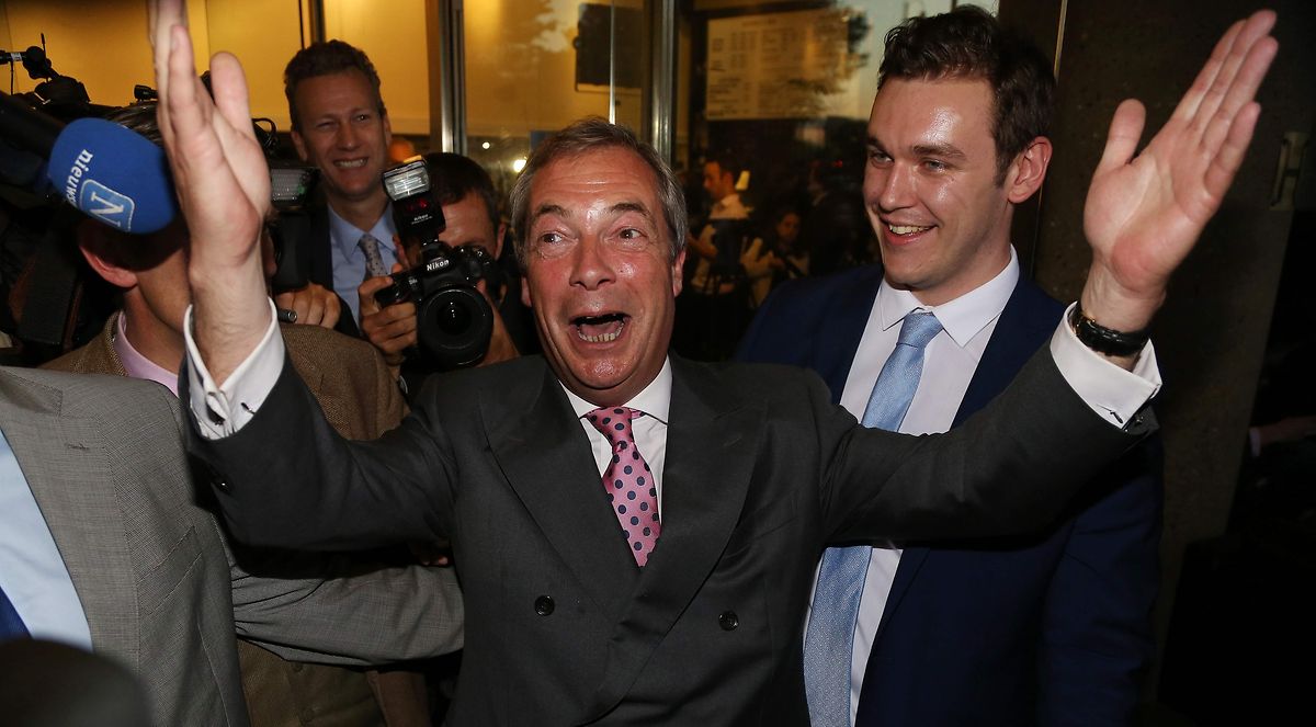 Er feiert den Referendums-Tag als "Independence Day": Brexit-Befürworter Nigel Farage.