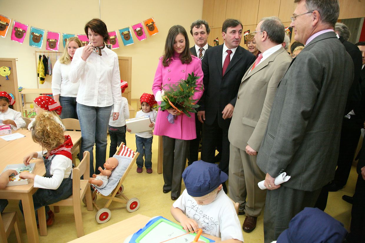 2006: Einer der ersten großen Soloauftritte – die Einweihung der Ecole Princesse Alexandra in Wasserbillig. 