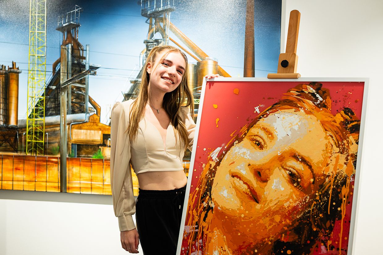 Réception Laura Thorn, ESC, Schifflange, Schëfflenger Konschthaus, 04.06.24, Foto: Laurent Sturm