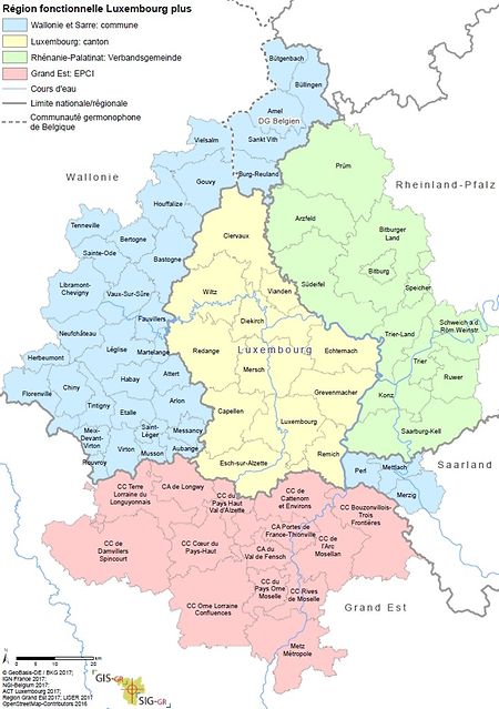 L'aire fonctionnelle du Luxembourg