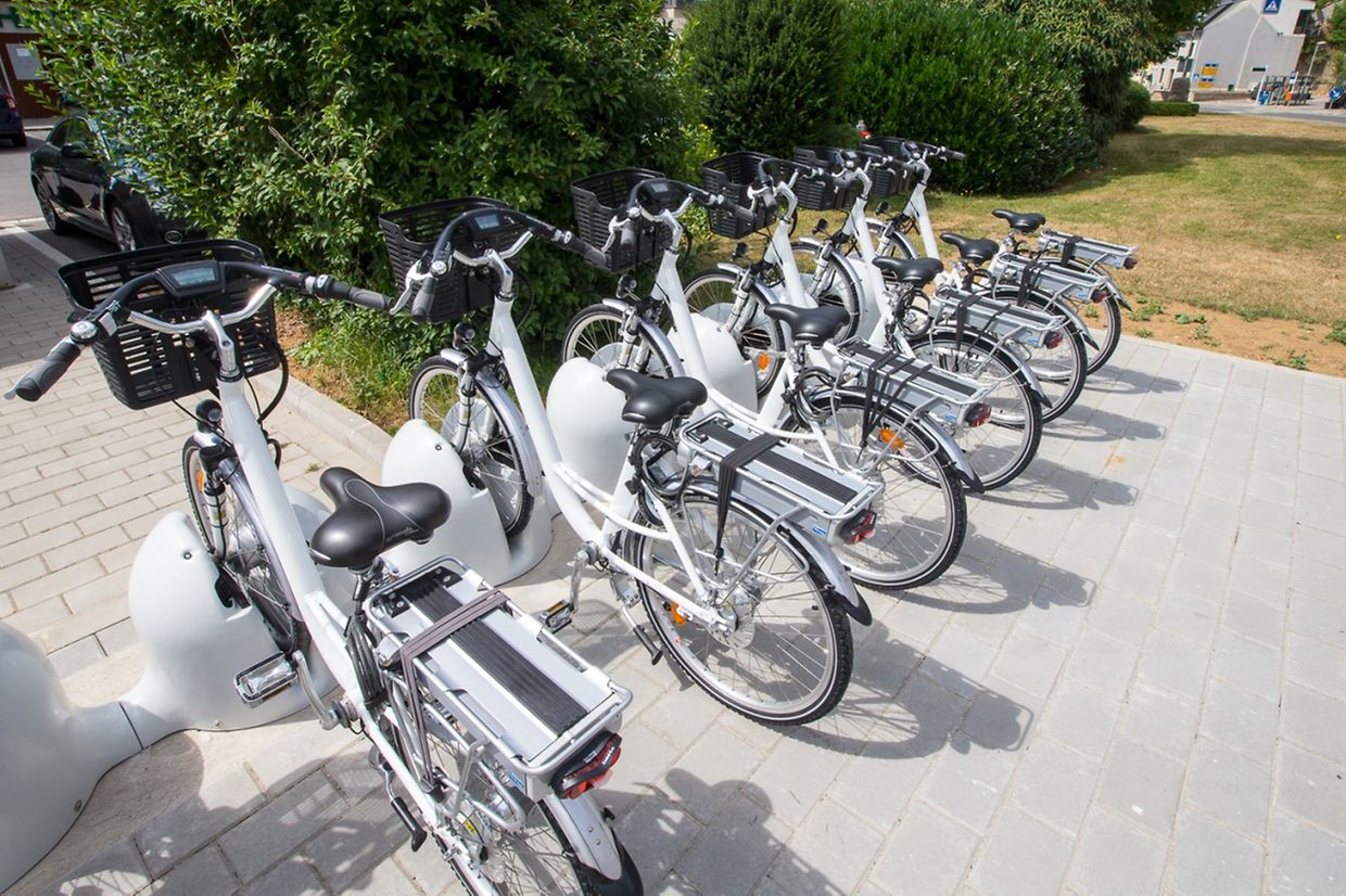19 Fahrräder stehen in der Gemeinde Hesperingen bereit.