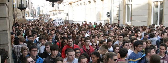 Großer Andrang bei der Schülerdemo in der Hauptstadt