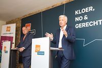 CSV-Fraktionschef und Spitzenkandidat Claude Wiseler (r.) und Parteipräsident Marc Spautz haben einen Plan für Luxemburg.