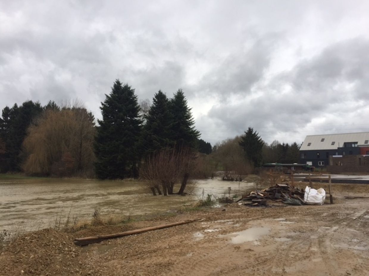Am Montag gab es Hochwasser in Wickringen...