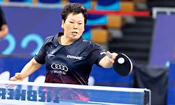 Ni Xia Lian / Tischtennis, Frauen Doppel Halbfinale / 18.08.2022 / Muenchen / Foto: Christian Kemp