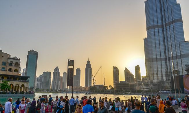 View of the Burj Khalifa, Dubai, United Arab Emirates
