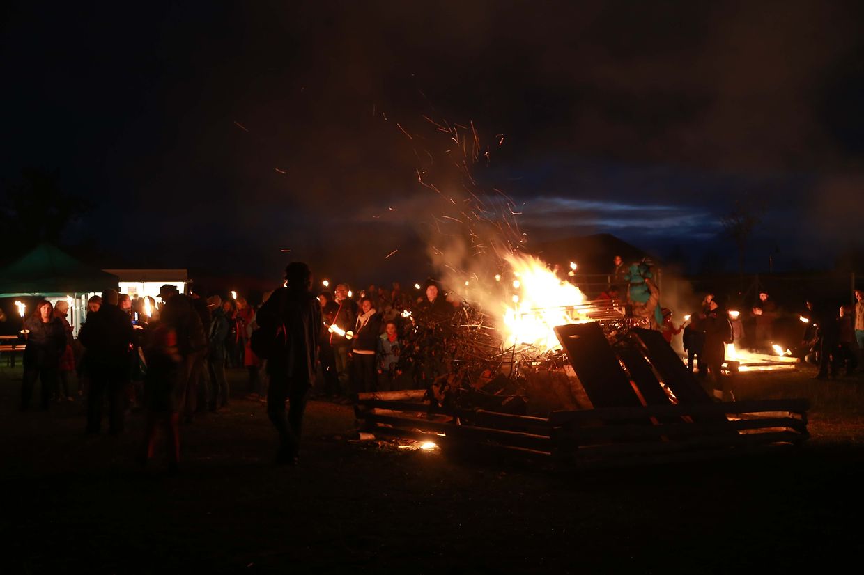 27.10.2018 Luxembourg,  Munshausen, bei der Robbesscheier, Trauliicht, Grusel, Geister Hintergrund der Geschichte, Geisterumzug,  photo Anouk Antony