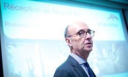 Le président d'ArcelorMittal Luxembourg Michel Wurth présentait les voeux du sidérurgiste hier sur le site de Rodange.