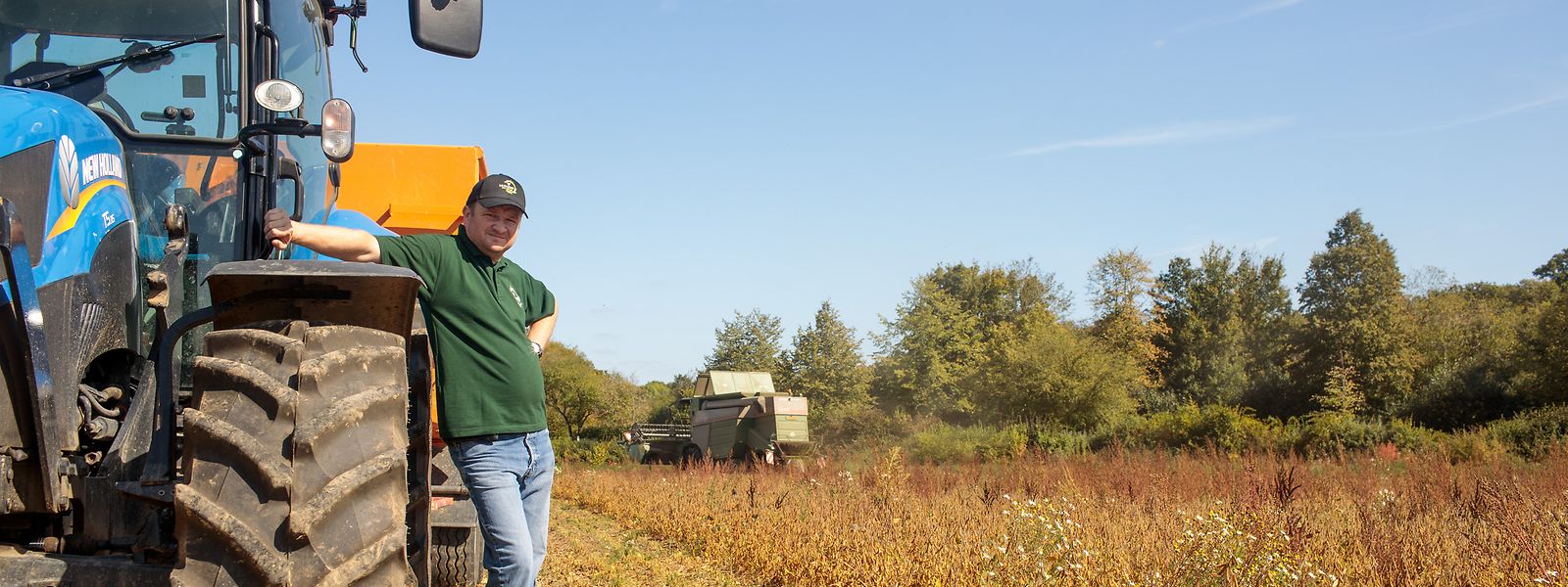 Christian Wilhelm, 39, ist Landwirt aus Leidenschaft – er leitet einen Bio-Bauernhof in Capellen.