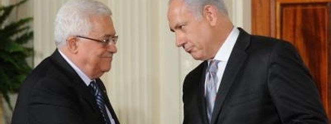 Palästinenserpräsident Mahmud Abbas (l) und Regierungschef Benjamin Netanjahu. (Archivbild)